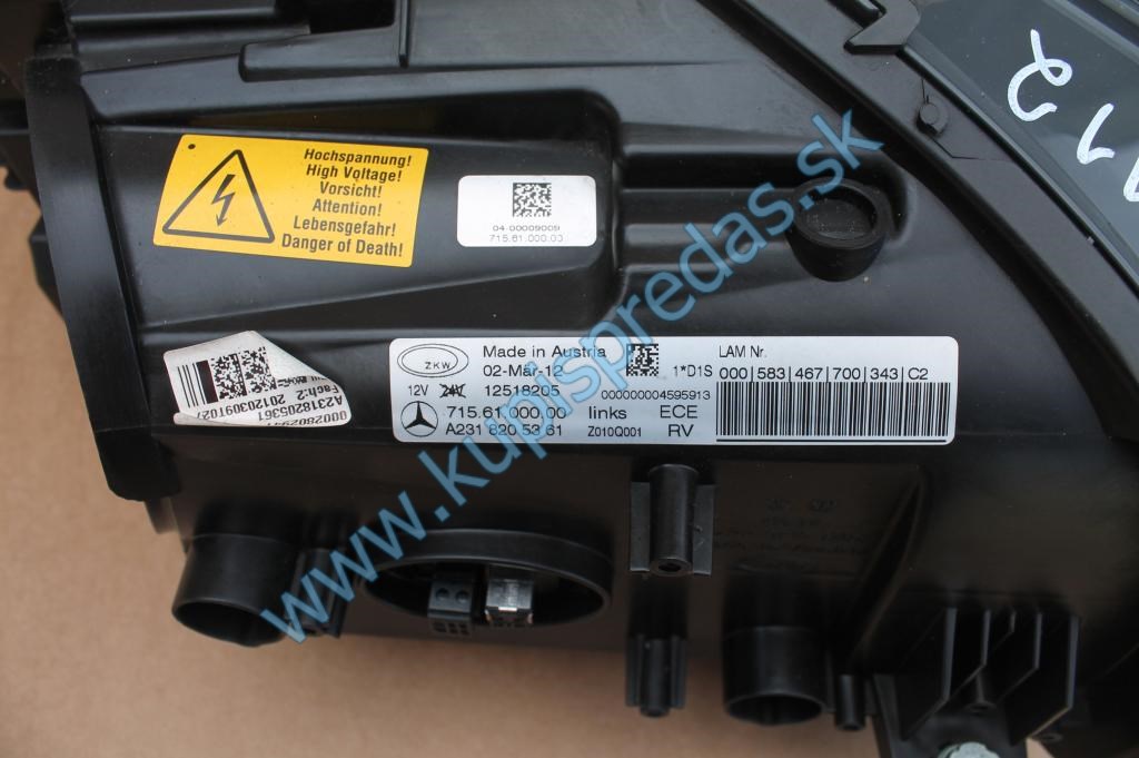 Predné ľavé Xenon svetlo MERCEDES SL R231